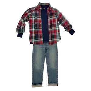 3 pc. Polo Ralph Lauren Boys Outfit 7 Preppy Back to School Classic Country Club